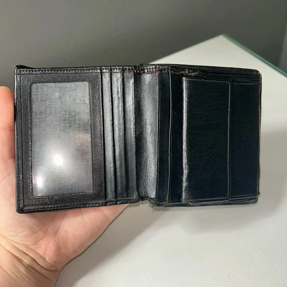 Givenchy Black Leather Bifold Wallet